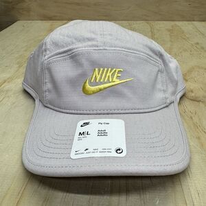 NEW Nike Fly Unstructured Cap Hat Futura Lavender Purple Yellow Adjustable M/L